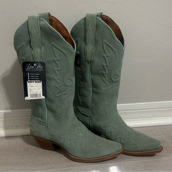 NEW DAN POST WOMEN'S SUEDE WESTERN BOOTS - SNIP TOE - Picture 2 of 8